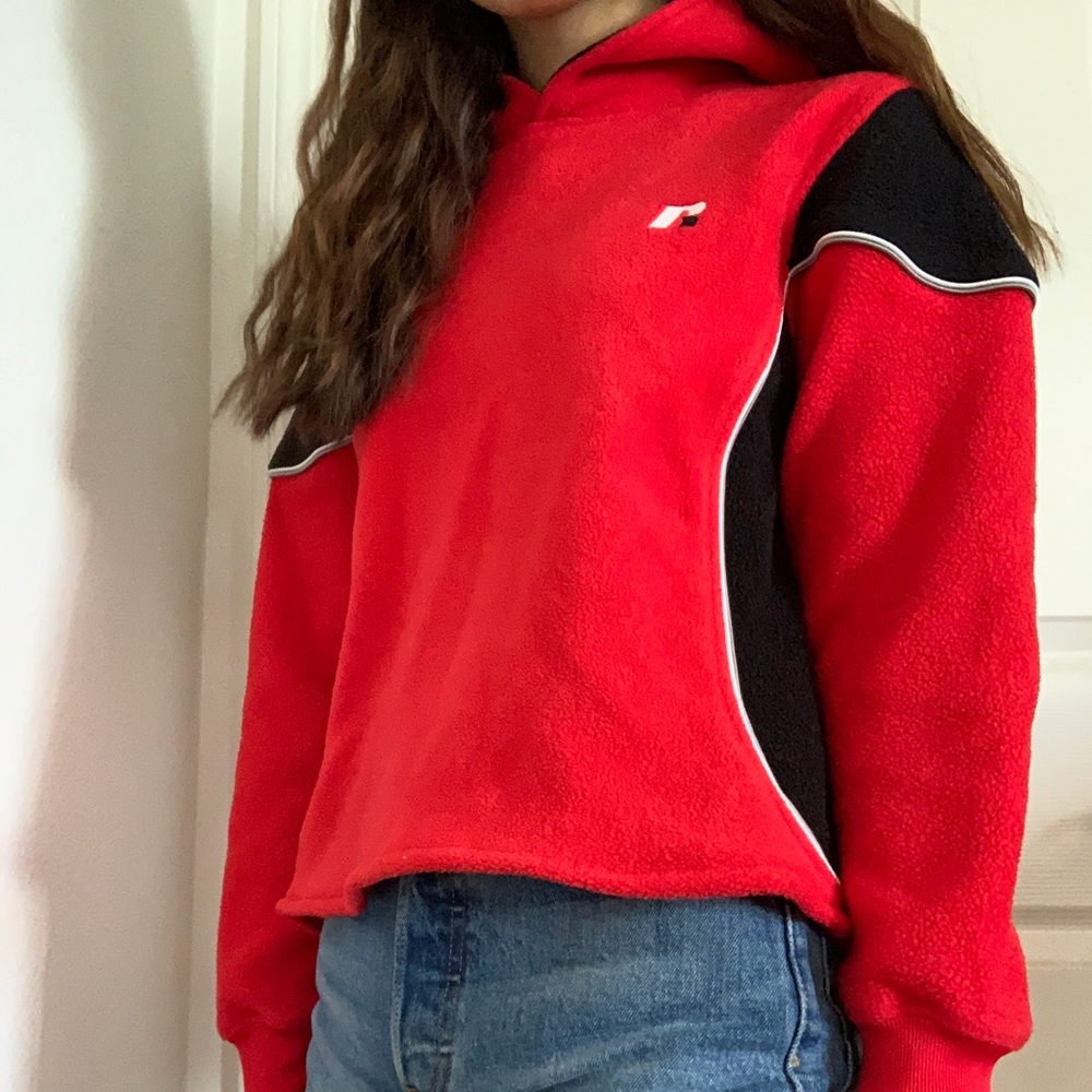 Russel Athletics Fleece Cropped Hoodie Vintage
